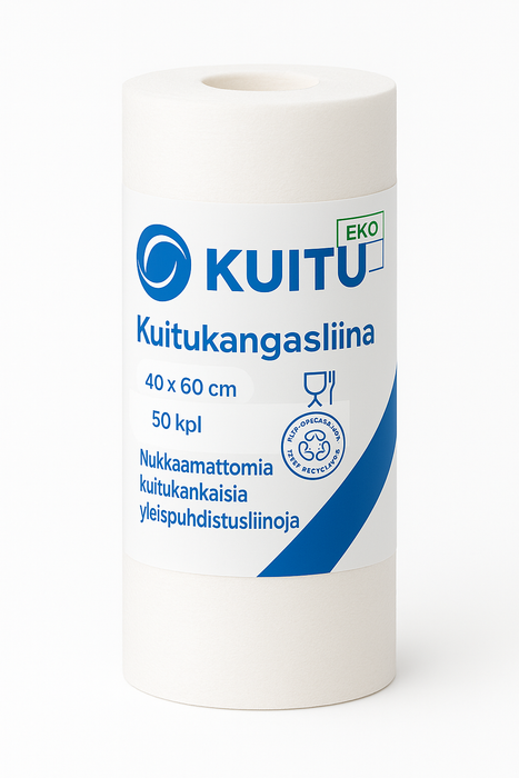 KUITU EKO - Kuituliina rasiassa ja rullassa (100 % viskoosi) - Sairex